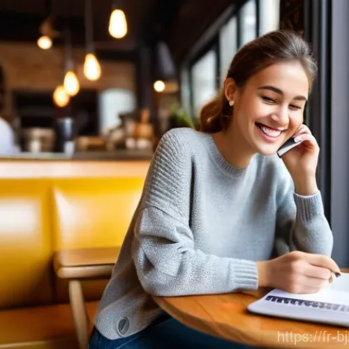 로우코스트 비즈니스 모델의 판매 채널 최적화 전략 - **Prompt:** A young, cheerful female entrepreneur, dressed in a stylish but modest sweater and jeans...