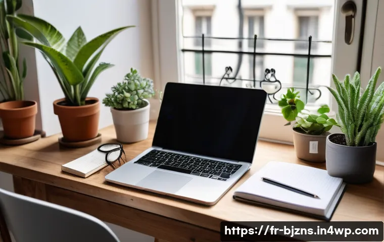 로우코스트 비즈니스 모델을 위한 초보자 가이드 - A cozy small business owner’s workspace in a bright Parisian apartment, featuring a laptop open to G...